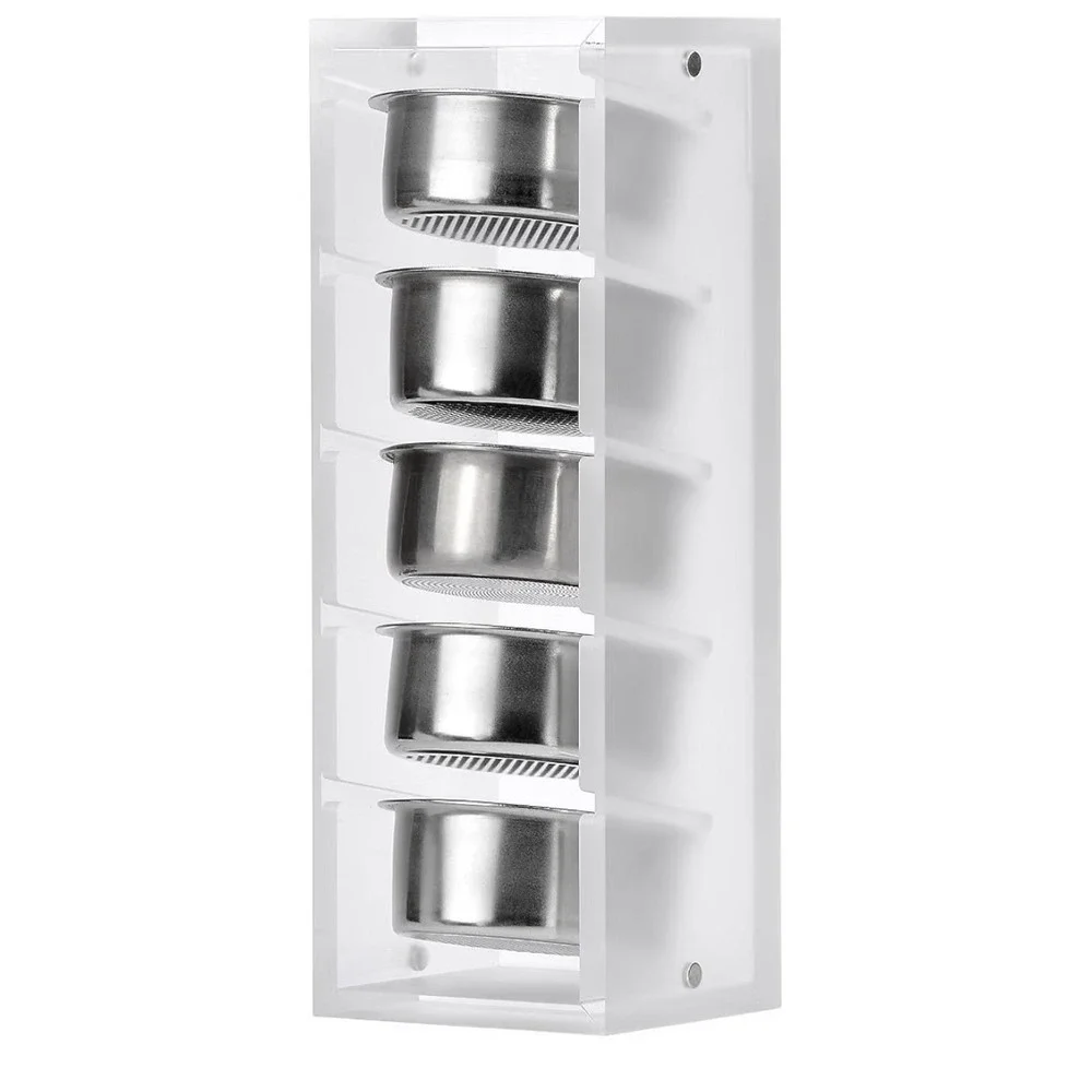 Normcore Portafilter Basket Storage Holder Frosted Clear Acrylic 54mm Espresso
